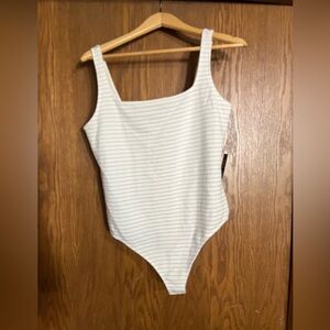 Express thong bodysuit NWT L